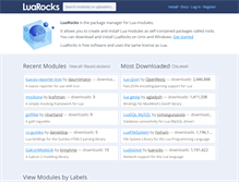 Tablet Screenshot of luarocks.org